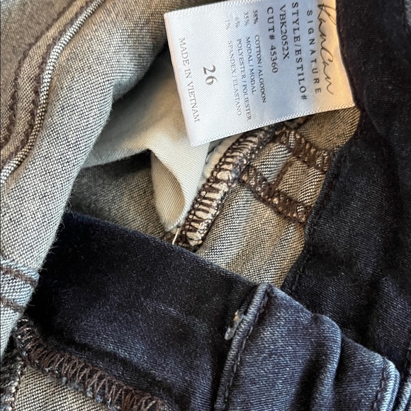 Kancan Signature High Rise Flare Stretch Jeans Size 26" Tall Dark Denim - Picture 7 of 9